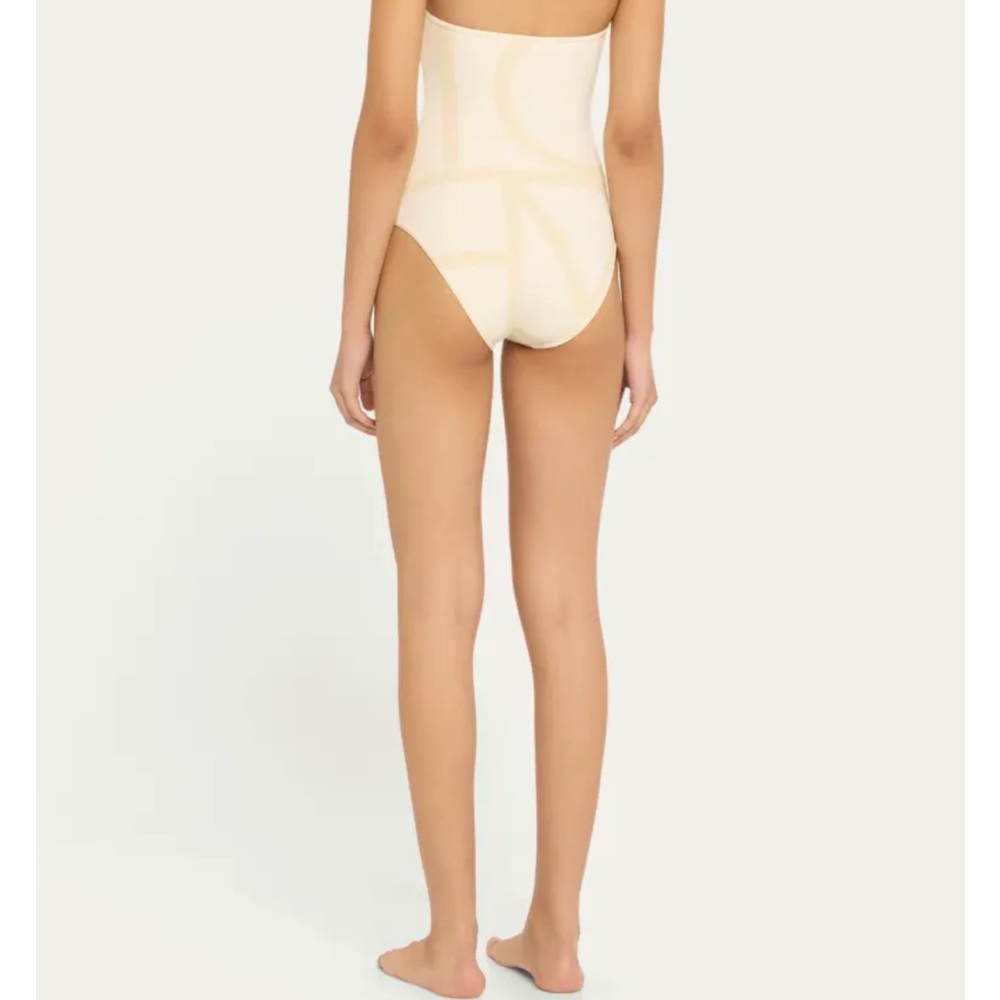Toteme one-piece Monogram strapless swimsuit NWT - Picture 6 of 9